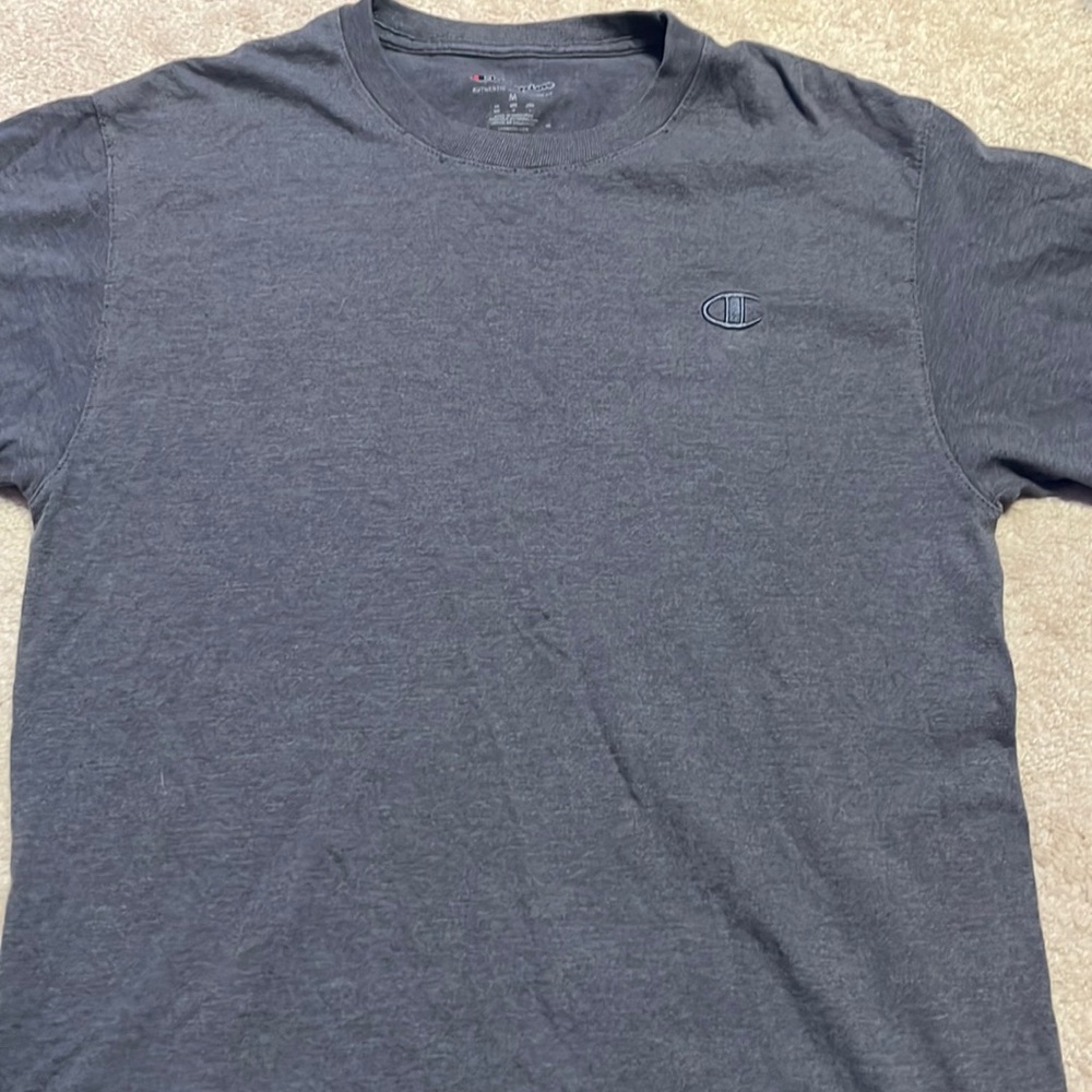 gray champion tshirt